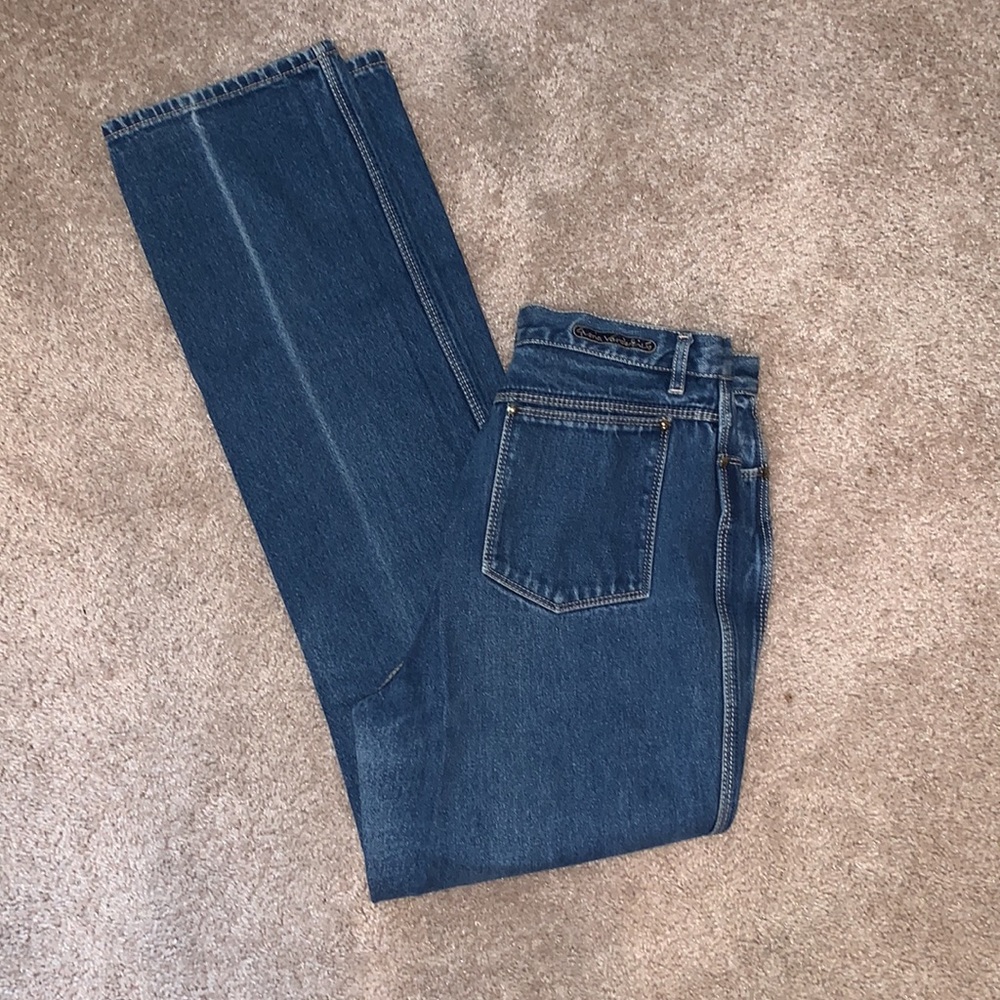 Vintage 80’s Gloria Vanderbilt dark wash 100% cotton jeans